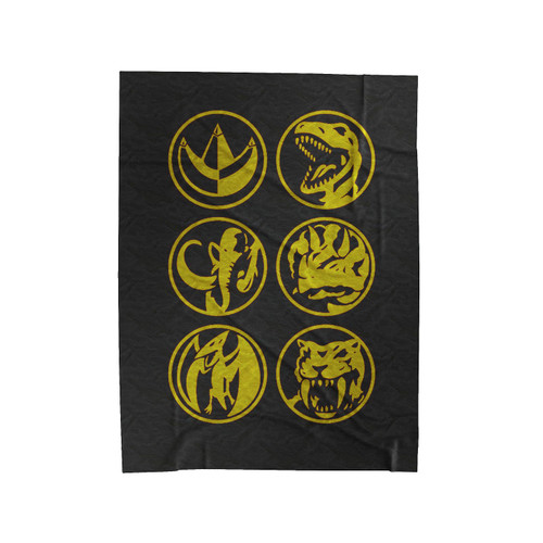 Its Morphin Time Logo Velveteen Blanket