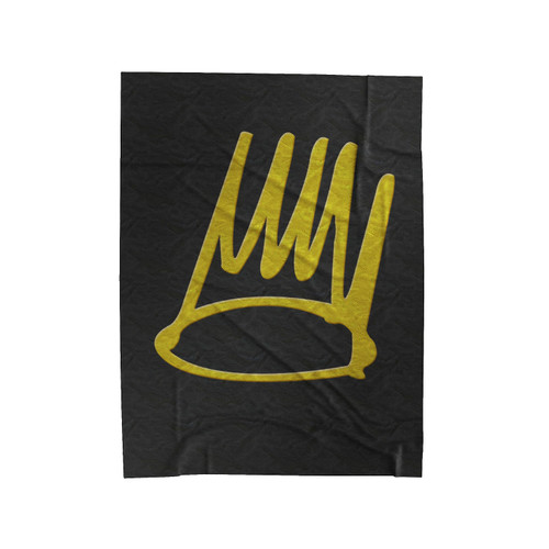 J Cole Dreamville Born Sinner Crown Velveteen Blanket