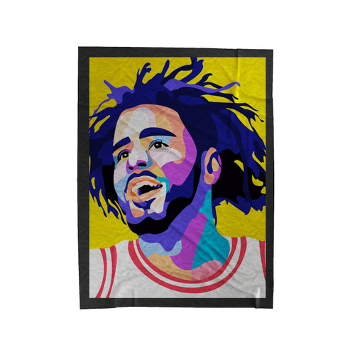 J Cole Fan Art Velveteen Blanket