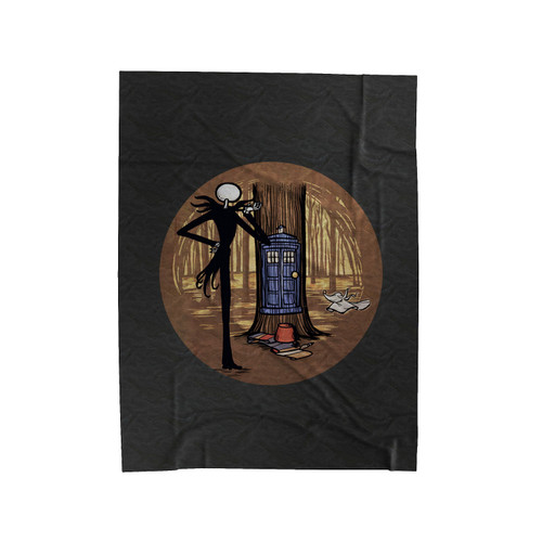 Jack Nightmare Find Tree Tardis Velveteen Blanket