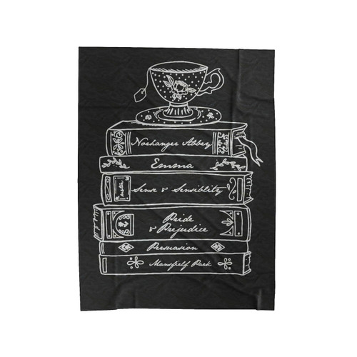 Jane Austen Book Lovers Velveteen Blanket