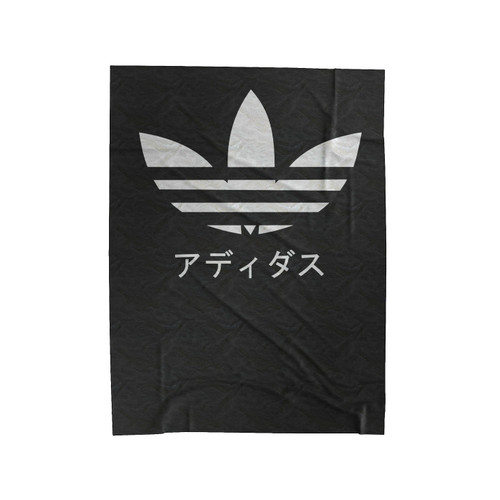 Japanese Adidas Funny Inspired Velveteen Blanket