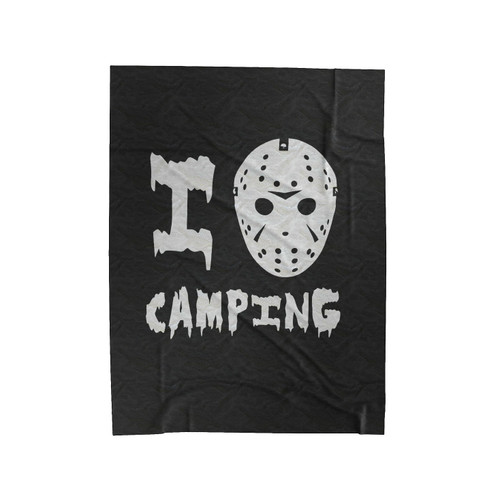 Jason I Love Camping Velveteen Blanket