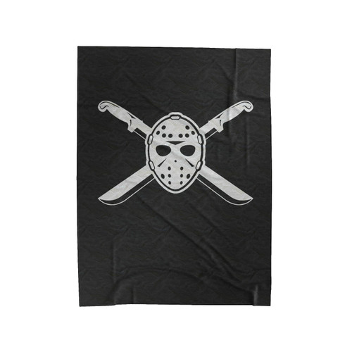 Jason Mask Horror Movie Velveteen Blanket