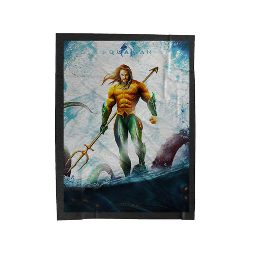 Jason Momoa Aquaman Cartoon Velveteen Blanket