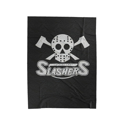Jason Slashers Logo Velveteen Blanket