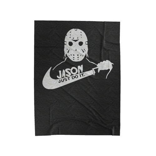 Jason Voorhees Just Do It Velveteen Blanket