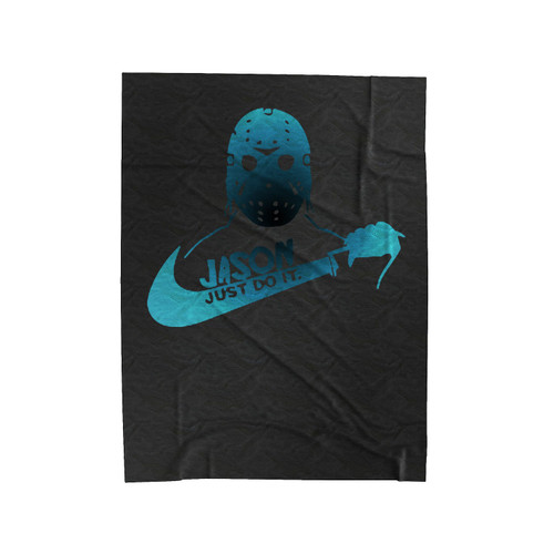 Jason Voorhees Just Do It Nike Velveteen Blanket