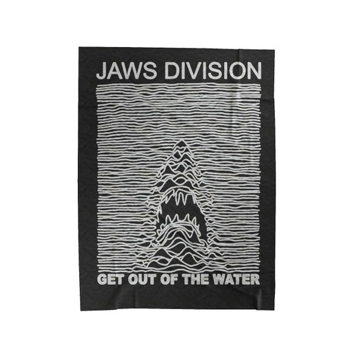 Jaws Division Funny Mashup Jaws Movie Joy Division 1 Velveteen Blanket