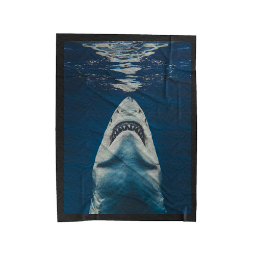 Jaws Real Great White Shark Velveteen Blanket
