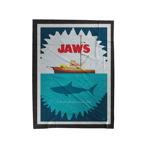 Jaws Steven Spielberg Movie Velveteen Blanket