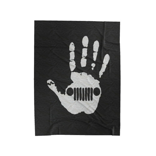 Jeep Logo Wave Velveteen Blanket