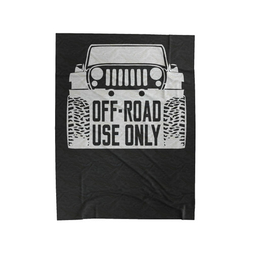 Jeep Off Road Use Only Velveteen Blanket