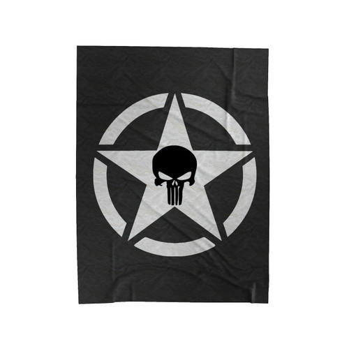 Jeep Punisher Logo B Velveteen Blanket