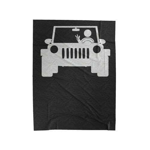 Jeep Wave Fan Velveteen Blanket