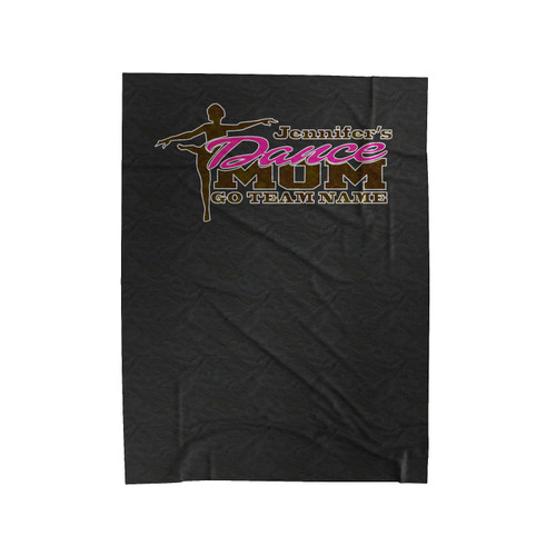 Jennifer's Dance Dancing Gymnastics Mascot Mom Velveteen Blanket