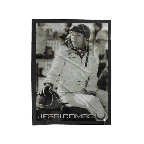 Jessi Combs Postcard Velveteen Blanket