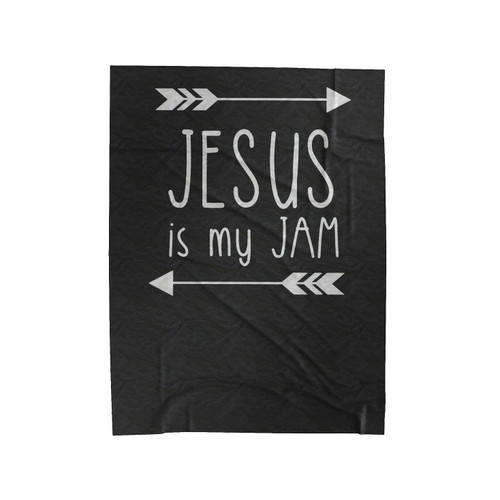 Jesus Is My Jam God Christian Church Arrows Velveteen Blanket