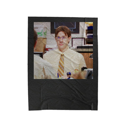 Jim As Dwight The Office Velveteen Blanket