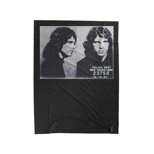 Jim Morrison Arrest Velveteen Blanket