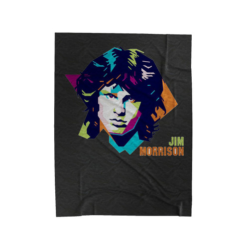 Jim Morrison Art Velveteen Blanket