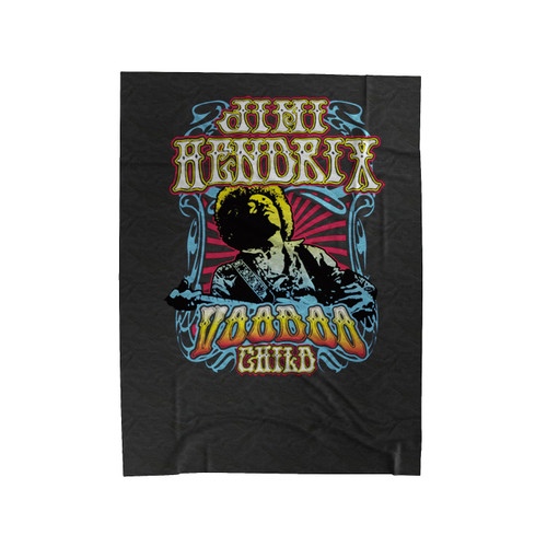 Jimi Hendrix Voodoo Rock Legend Velveteen Blanket