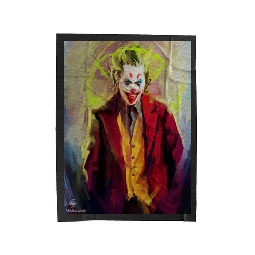 Joaquin Phoenix As The Joker Velveteen Blanket
