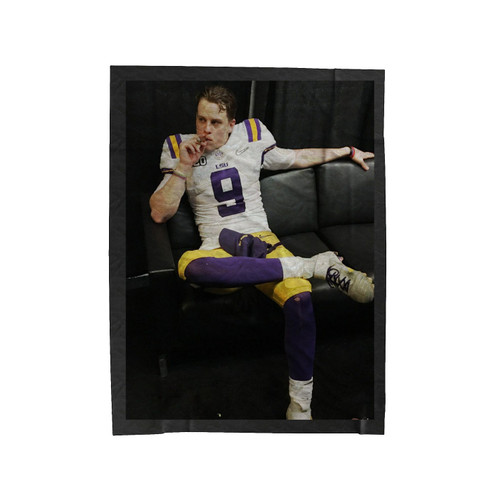 Joe Burrow Smoking Velveteen Blanket