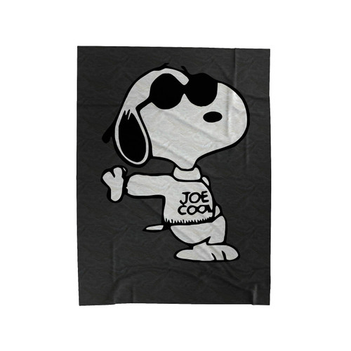 Joe Cool Snoopy Velveteen Blanket