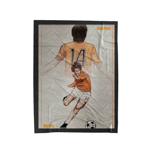 Johan Cruyff On Behance Velveteen Blanket