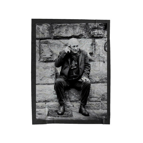 John Prine Black Phone Velveteen Blanket