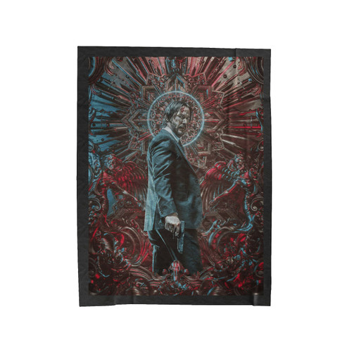 John Wick Movie Art Velveteen Blanket
