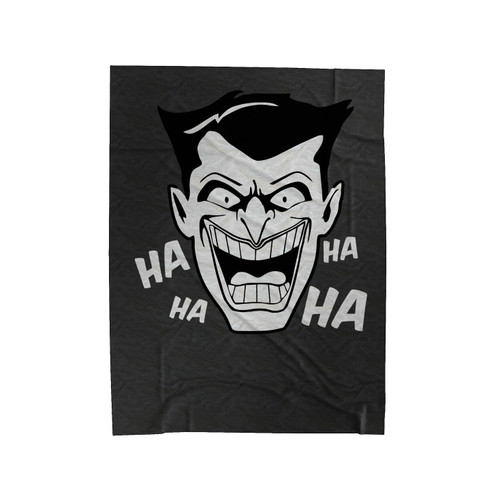 Joker Face The Animated Series Velveteen Blanket