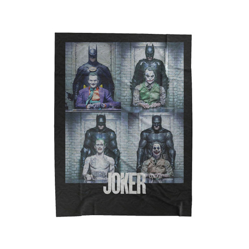 Joker Locked Up Arkham Asylum Velveteen Blanket