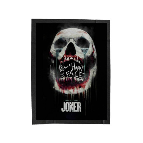Joker Put On A Happy Face 1 Velveteen Blanket