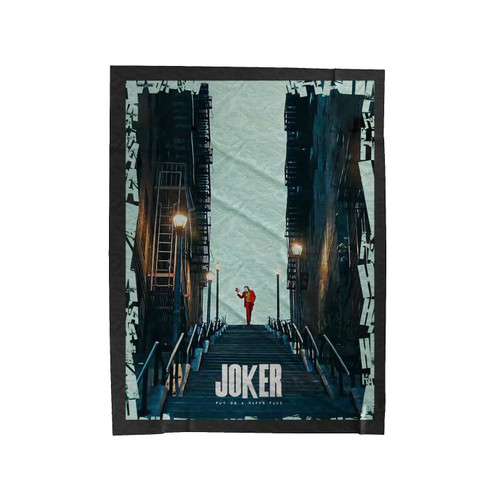 Joker Put On A Happy Face 2 Velveteen Blanket