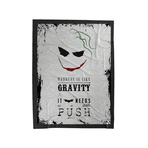 Joker Quotes Velveteen Blanket