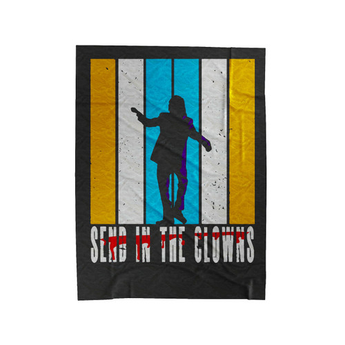 Joker Send In The Clowns Velveteen Blanket