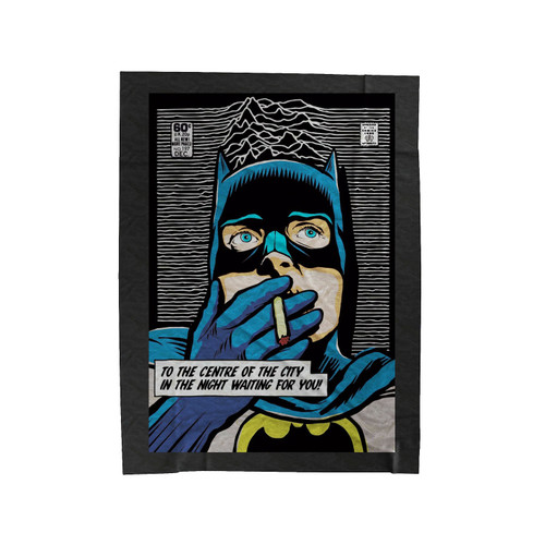 Joy Division Batman Smoking Velveteen Blanket