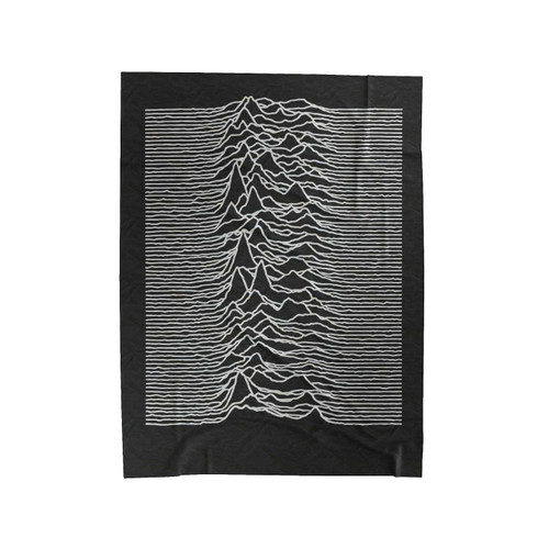 Joy Division Unknown Pleasures 1 Velveteen Blanket