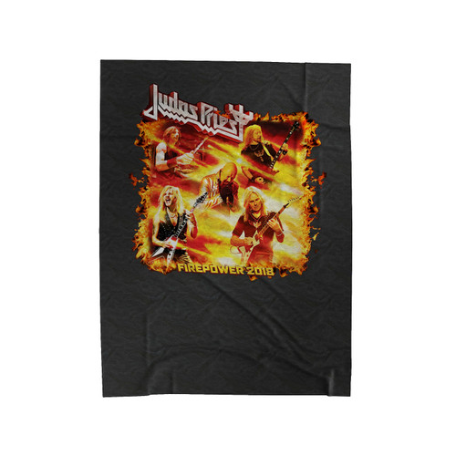 Judas Priest Firepower Tour Dates 2018 Velveteen Blanket