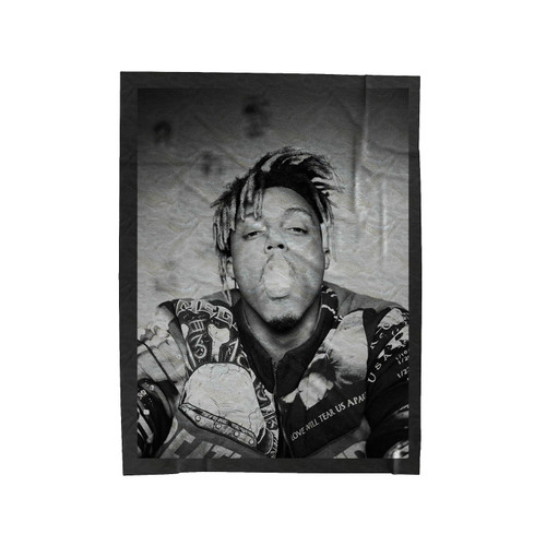 Juice Wrld Black And White Velveteen Blanket