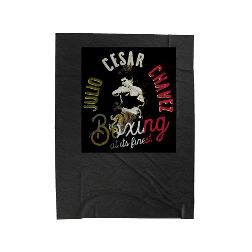 Julio Cesar Chaves Boxing Velveteen Blanket