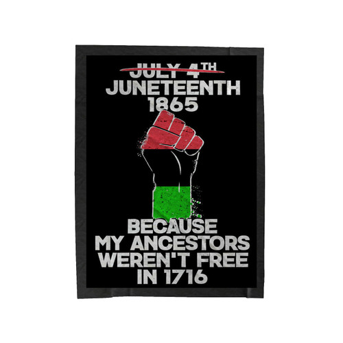 Juneteenth Ancestors Black African American Flag Pride Grapgic Velveteen Blanket