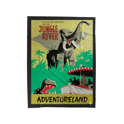 Jungle River Adventureland Velveteen Blanket
