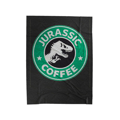 Jurassic Coffee Velveteen Blanket