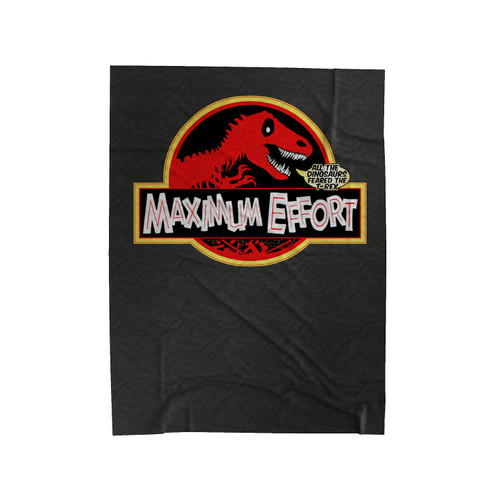 Jurassic Maximum Effort Velveteen Blanket