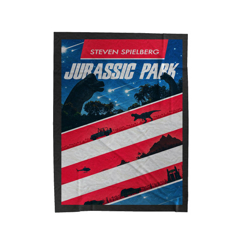 Jurassic Park The Movie Velveteen Blanket