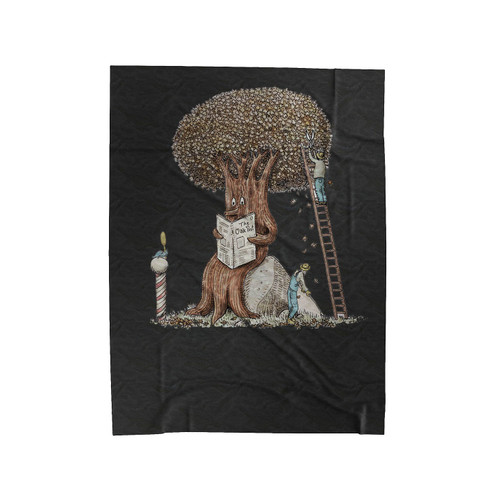 Just A Little Trim Velveteen Blanket