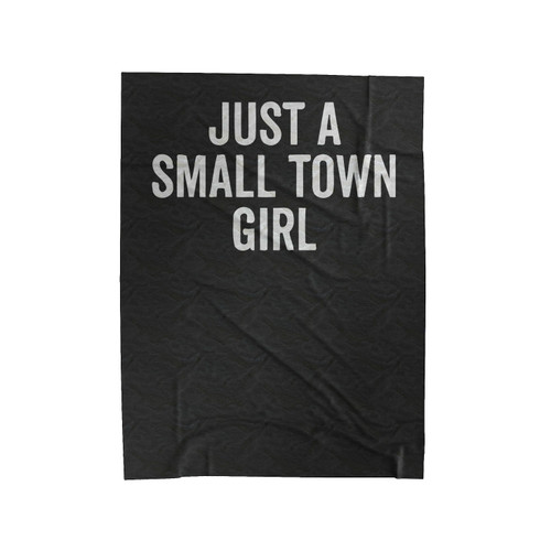 Just A Small Town Velveteen Blanket